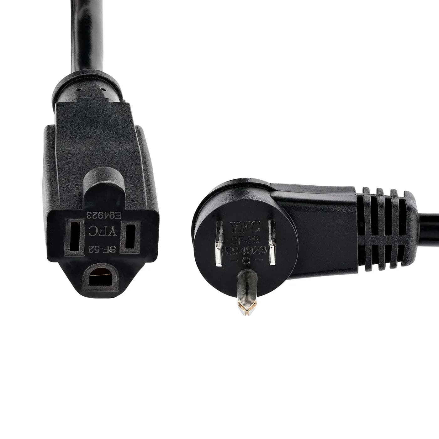 StarTech.com Cable 2m (6 pies) de Extensión de Alimentación, Ángulo Re 4