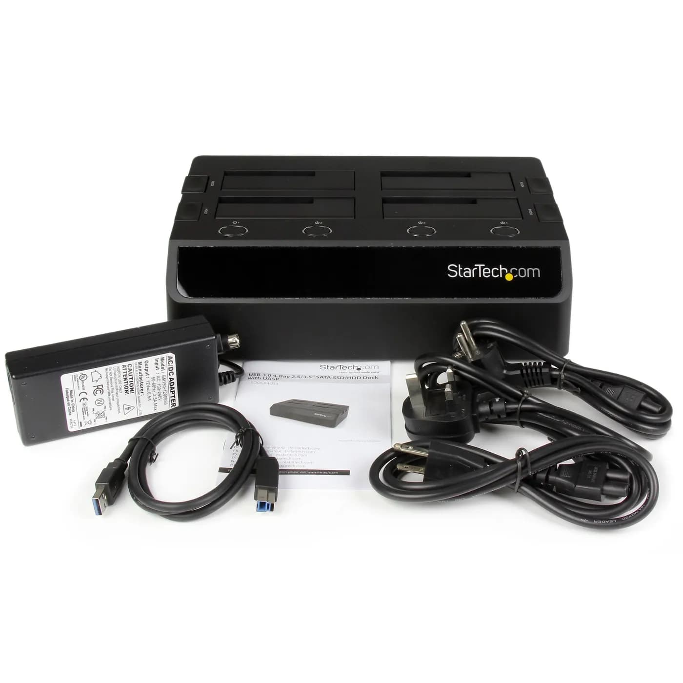 StarTech.com Base de Acoplamiento USB 3.0 de 4 Bahías SATA - Docking S 6