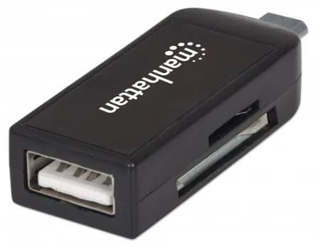 Manhattan Lector OTG de tarjetas con puerto USB 2.0. imPORT Link 4