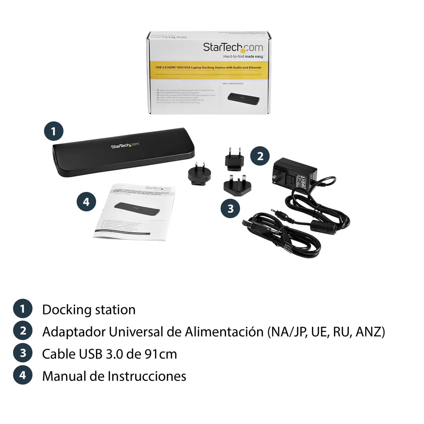 StarTech.com Docking Station USB 3.0 de 2 Monitores para Laptop - HDMI 11