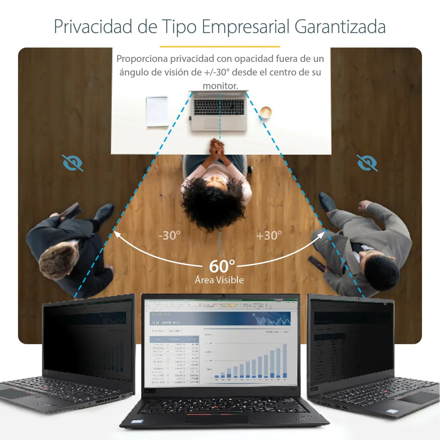 StarTech.com Filtro de Privacidad para Macbook Pro 21/23 o Laptops de  9