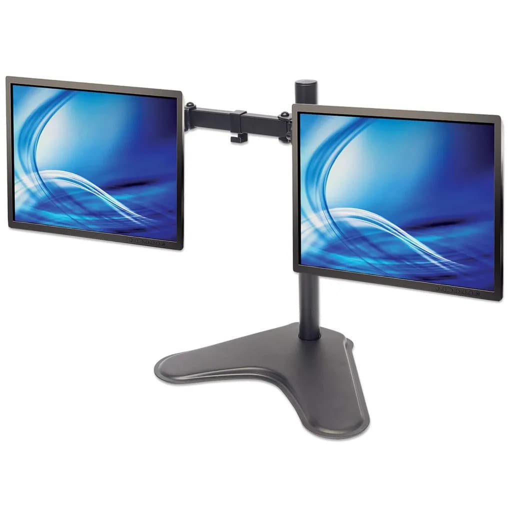 Manhattan Soporte para dos monitores, movimiento con brazos de doble a 3