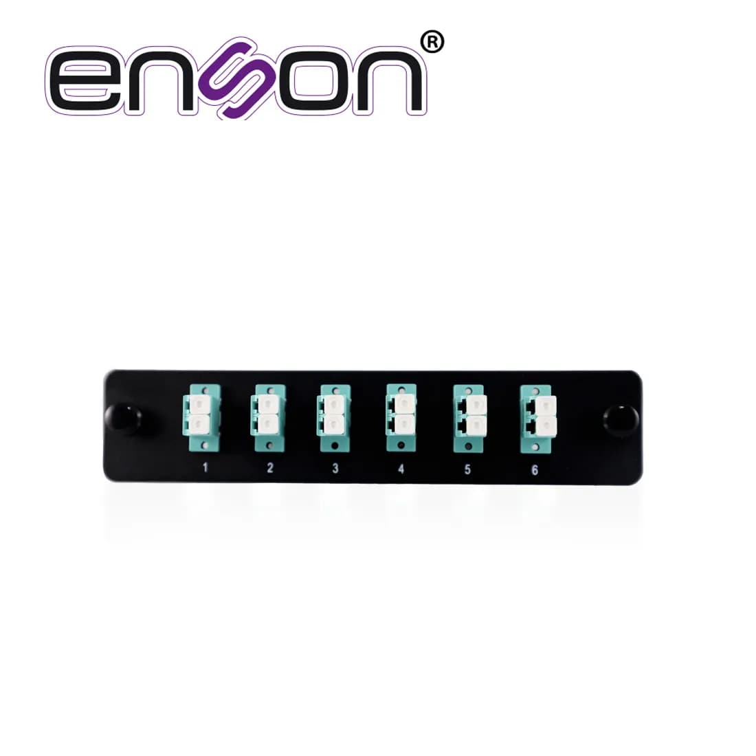 MINI PANEL DE FIBRA OPTICA ENSON ENS-PA6LCMM 6 CONECTORES LC TIPO MULT 2