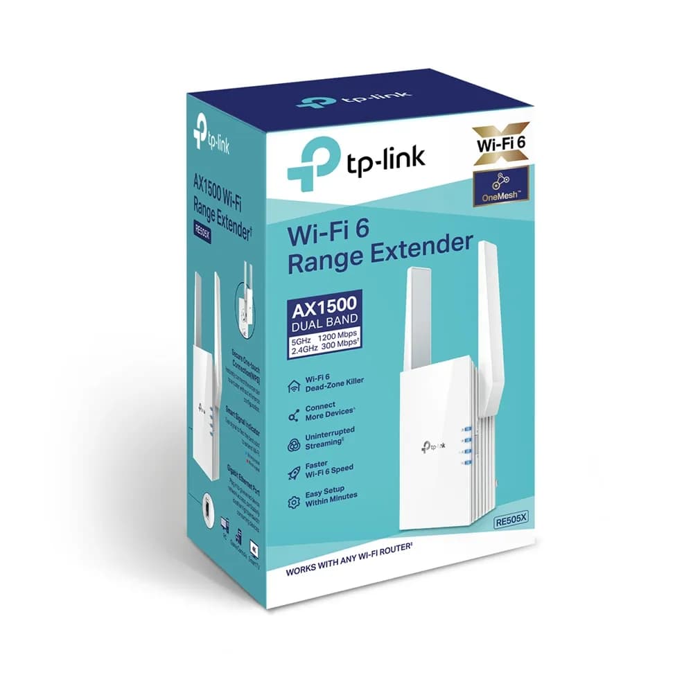 Extensor de Cobertura WiFi 6 / AX1500 / Doble Banda 2.4 y 5 GHz / Puer 3