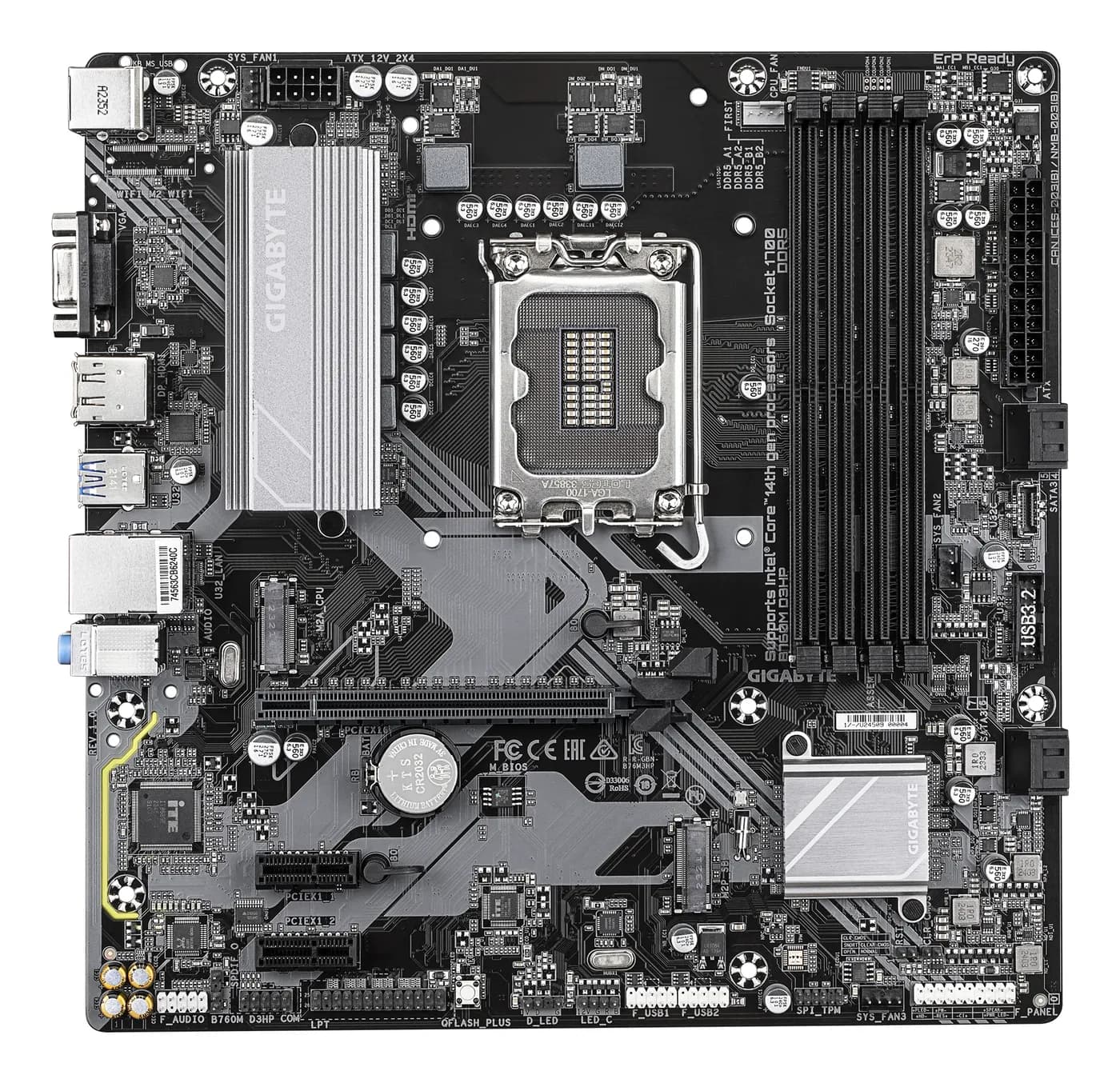 GIGABYTE B760M D3HP placa base Intel B760 Express LGA 1700 Micro ATX 2