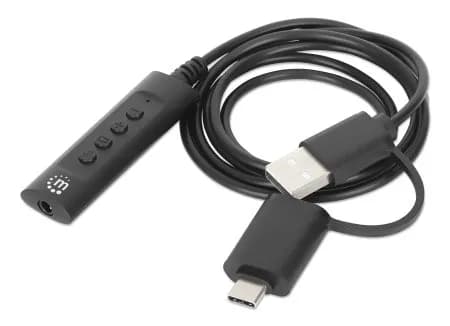 Manhattan 153560 divisor de audio Negro 5