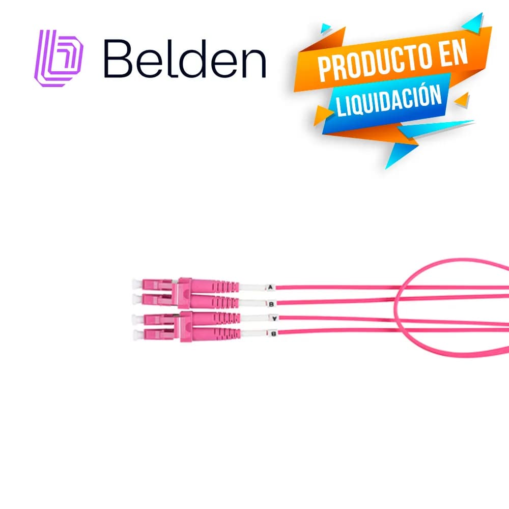JUMPER DE FIBRA OPTICA BELDEN FP4LDLD006M FORRO PVC COLOR VIOLETA FLAM 2