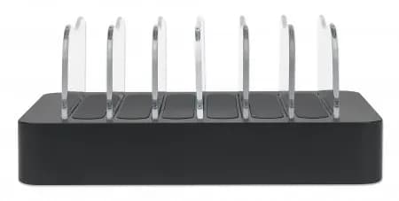 Manhattan 102254 organizador para estación de carga Negro 4