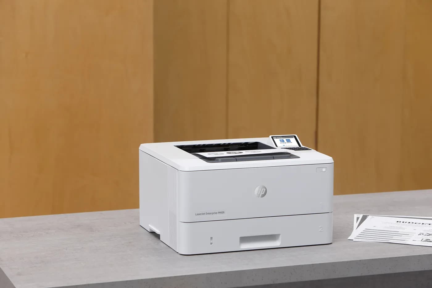 HP LaserJet Enterprise M406dn Blanco y negro Impresora, Ethernet solam 4