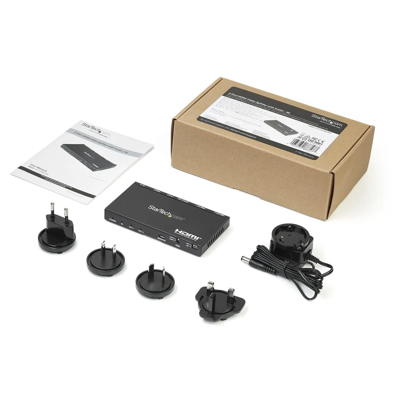 StarTech.com Splitter Divisor de Señal HDMI de 2 Puertos - 4K 60Hz - C 5