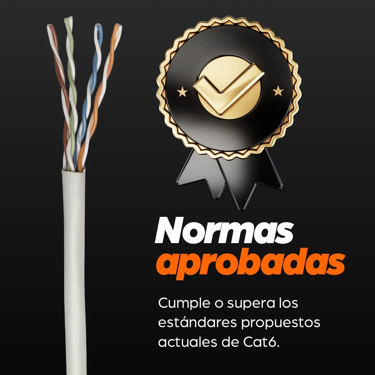 Intellinet Bobina de Cable UTP Cat6, Sólida, 100% cobre, CM 7