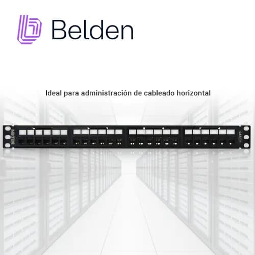 PATCH PANEL REVCONNECT CAT6+ BELDEN RV6PPF1U24BK / NEGRO / 24 PUERTOS  4