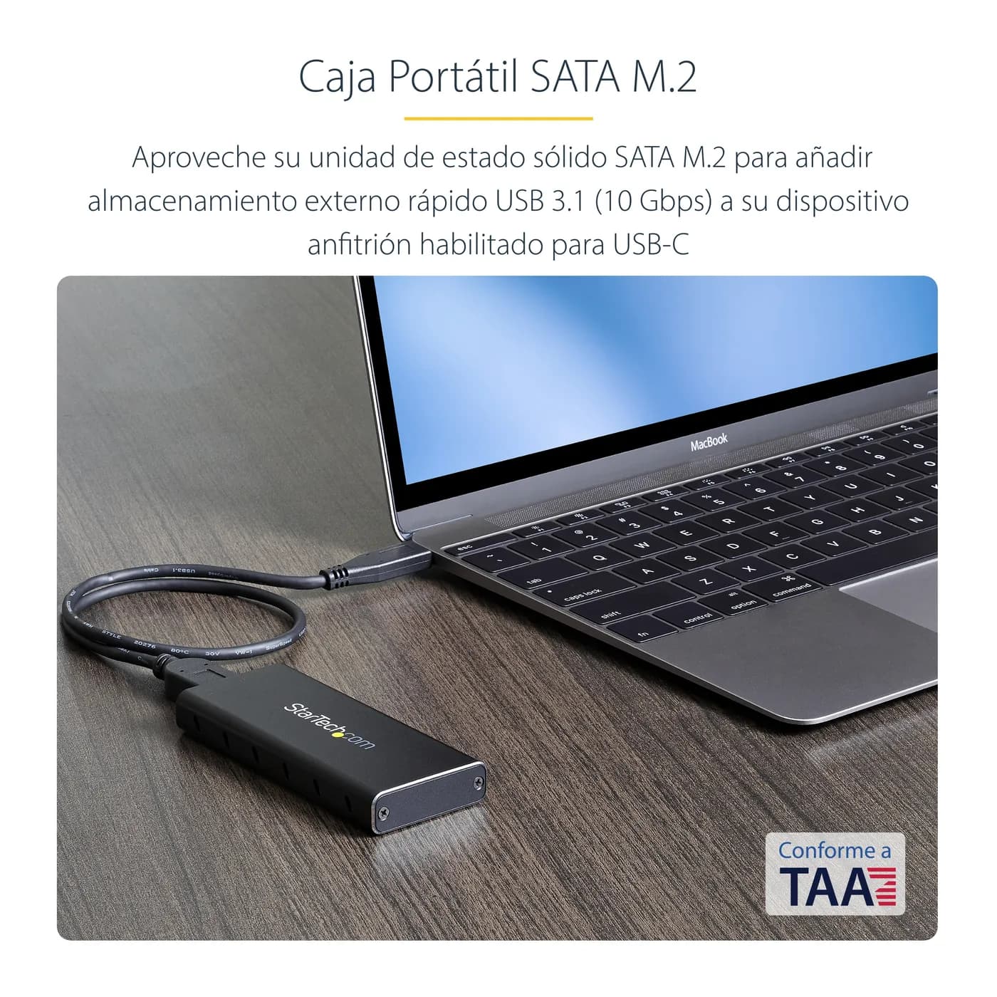StarTech.com Gabinete Adaptador M.2 NGFF a USB 3.1 con Carcasa Protect 6