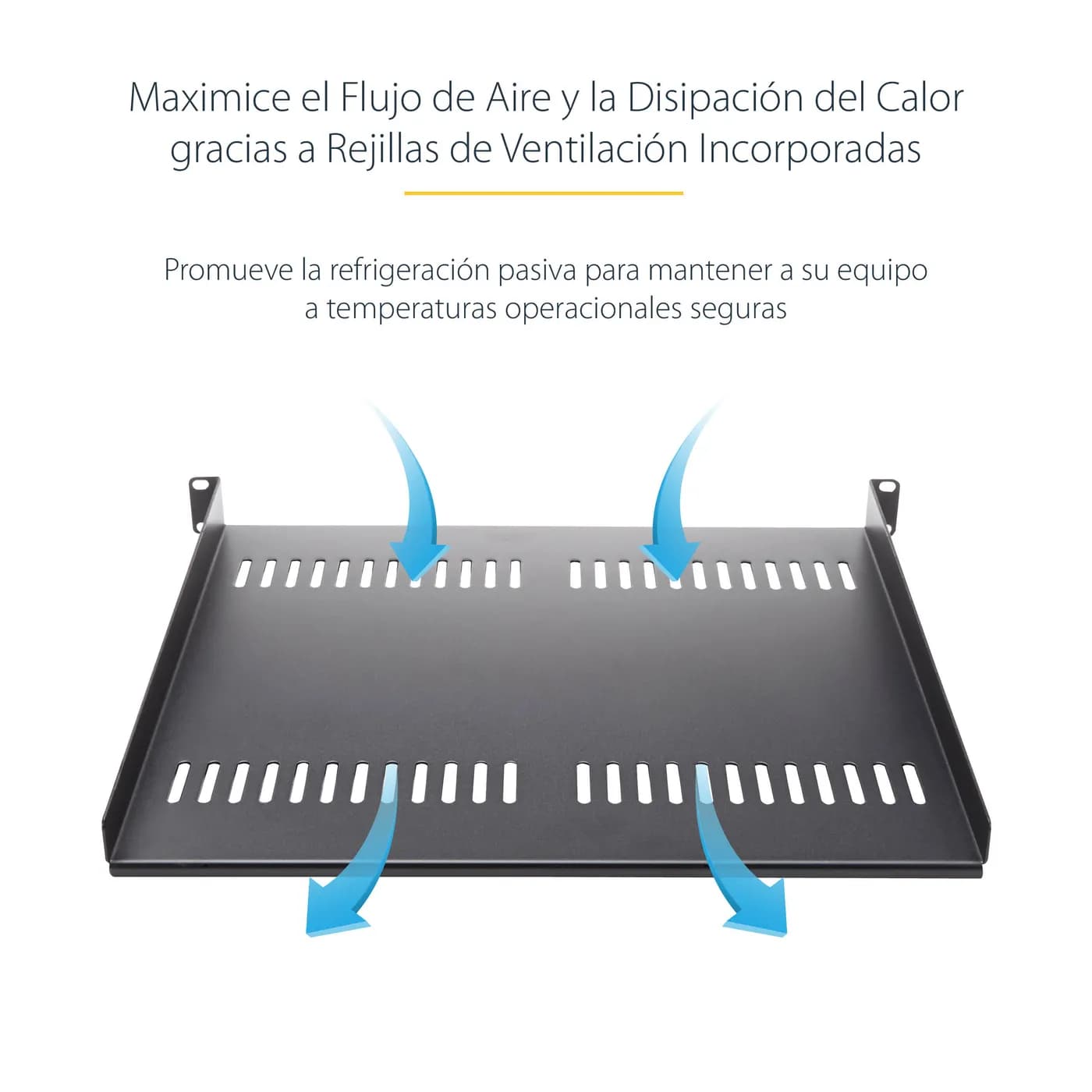 StarTech.com Charola Fija Cantilever Ventilada para Gabinete Rack de S 7