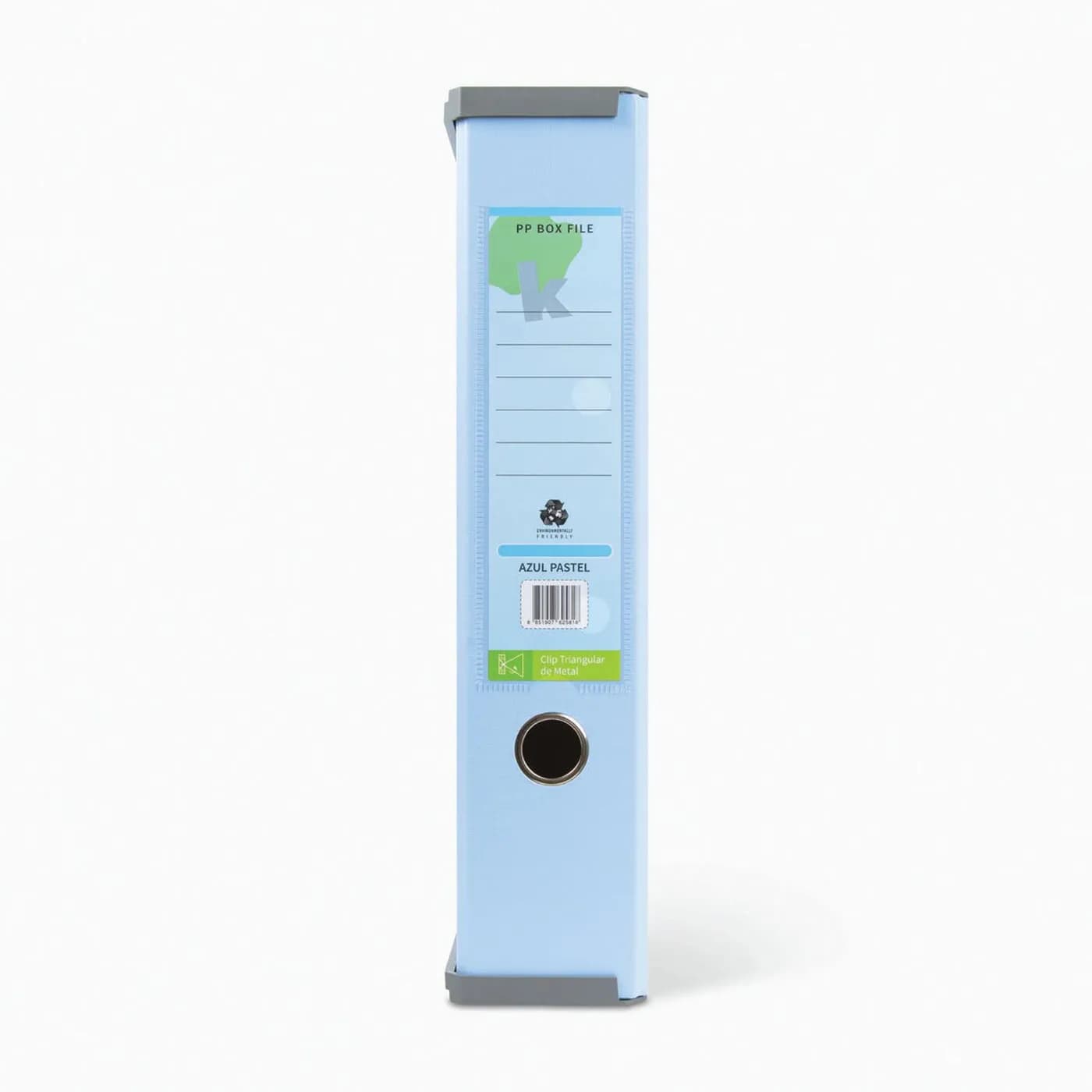 TECHMAKRO CAJA PARA ARCHIVO FORRADO DE PVC, AZUL LIGHT país de origen  2