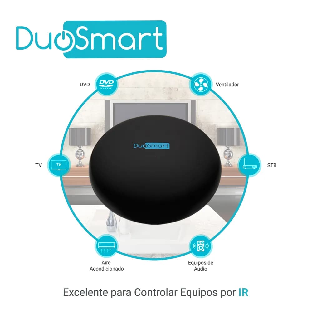 MODULO IR WIFI DUOSMART L10 CONTROLA EQUIPOS QUE USEN CONTROL REMOTO I 2