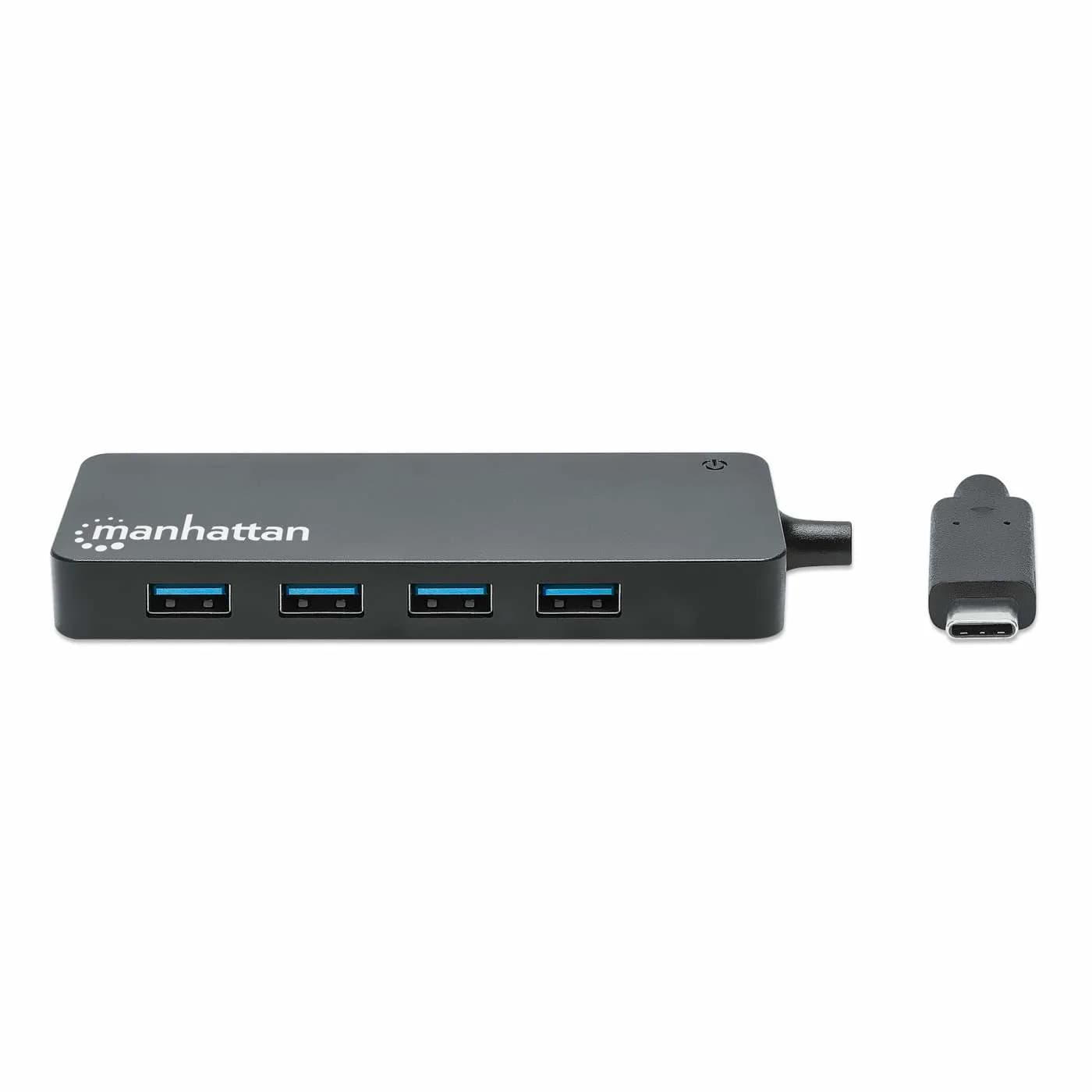 Manhattan 168410 nodo concentrador USB Tipo C 5000 Mbit/s Negro 5