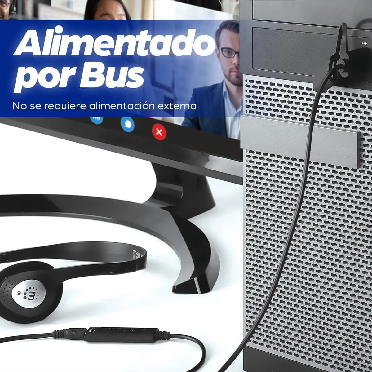 Manhattan 153560 divisor de audio Negro 9