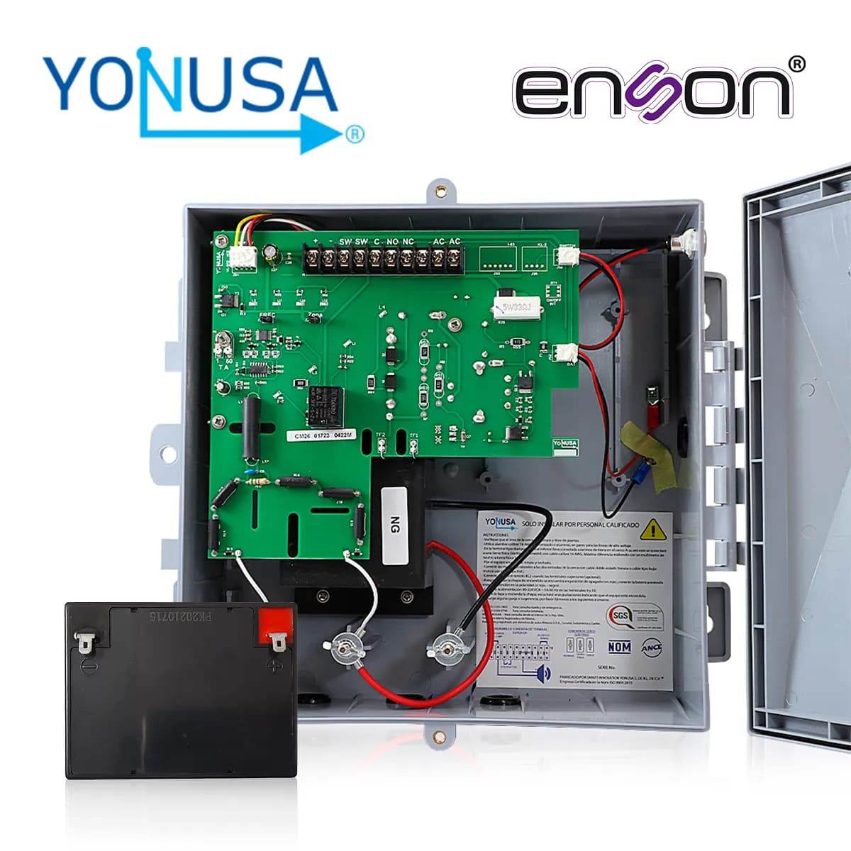 KIT EB BATERIA+ENERGIZADOR YONUSA EY NG 12000 1+ ENS-BT412 O EQUIVALEN 2