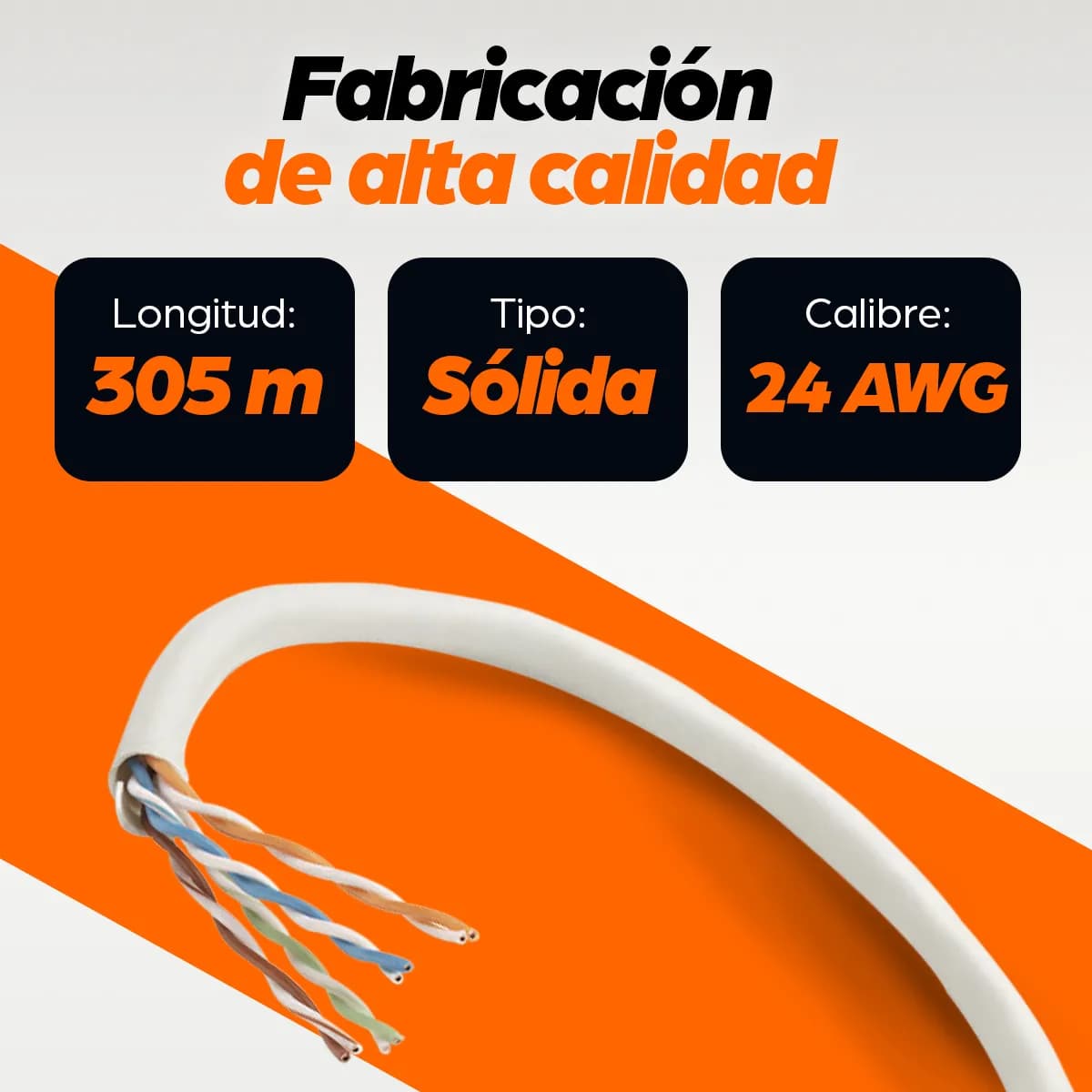 Intellinet BOBINA CABLE UTP DE RED CAT5E COBRE ROLLO 305M SOLIDA GRIS 3