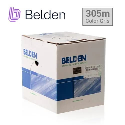 CABLE DE SEGURIDAD Y SONIDO BELDEN 5300UE 008U1000 / INTERIOR / GRIS / 4