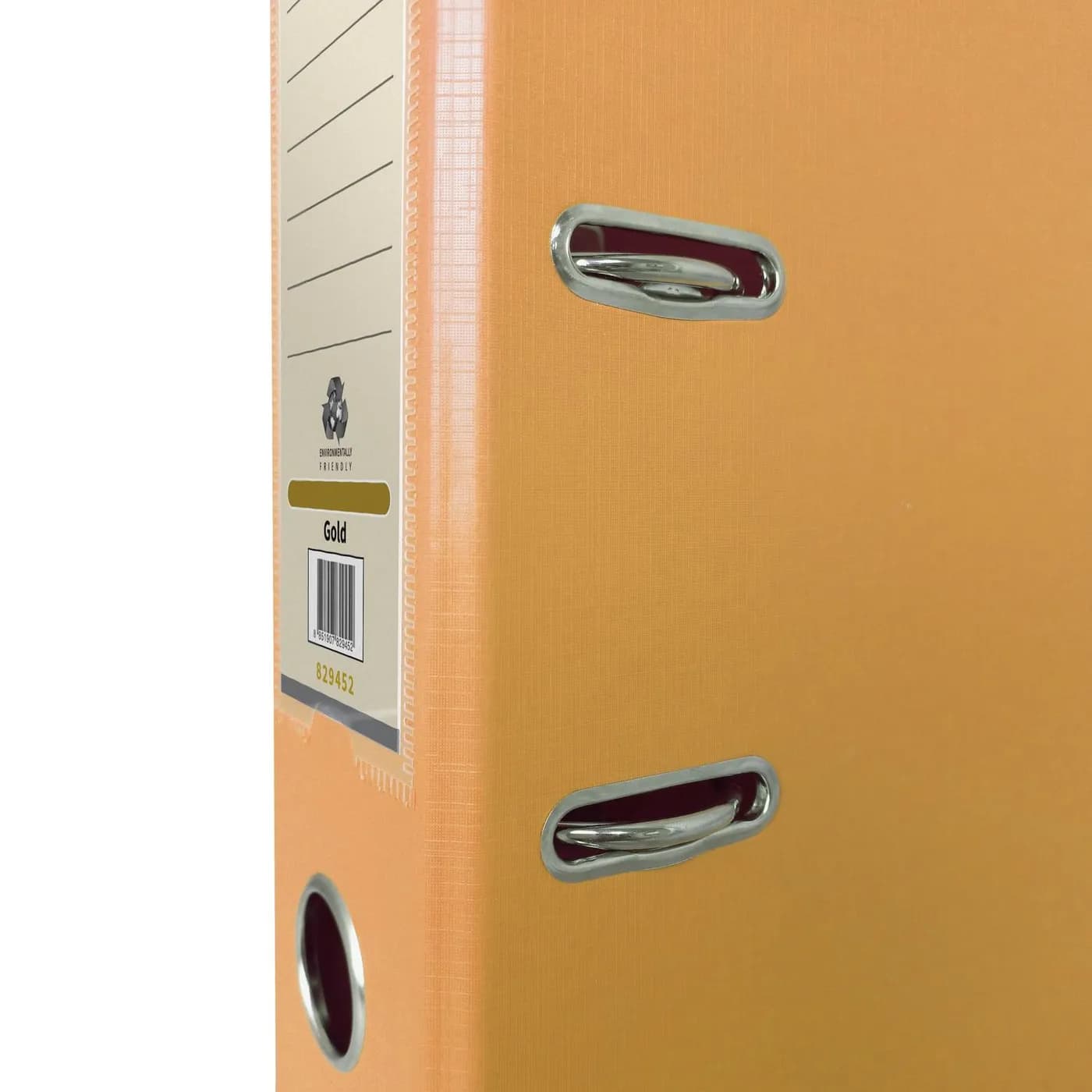 TECHMAKRO CARPETA 3 IN PARA ARCHIVO DE CARTON FORRADO DE PVC, DORADO p 3