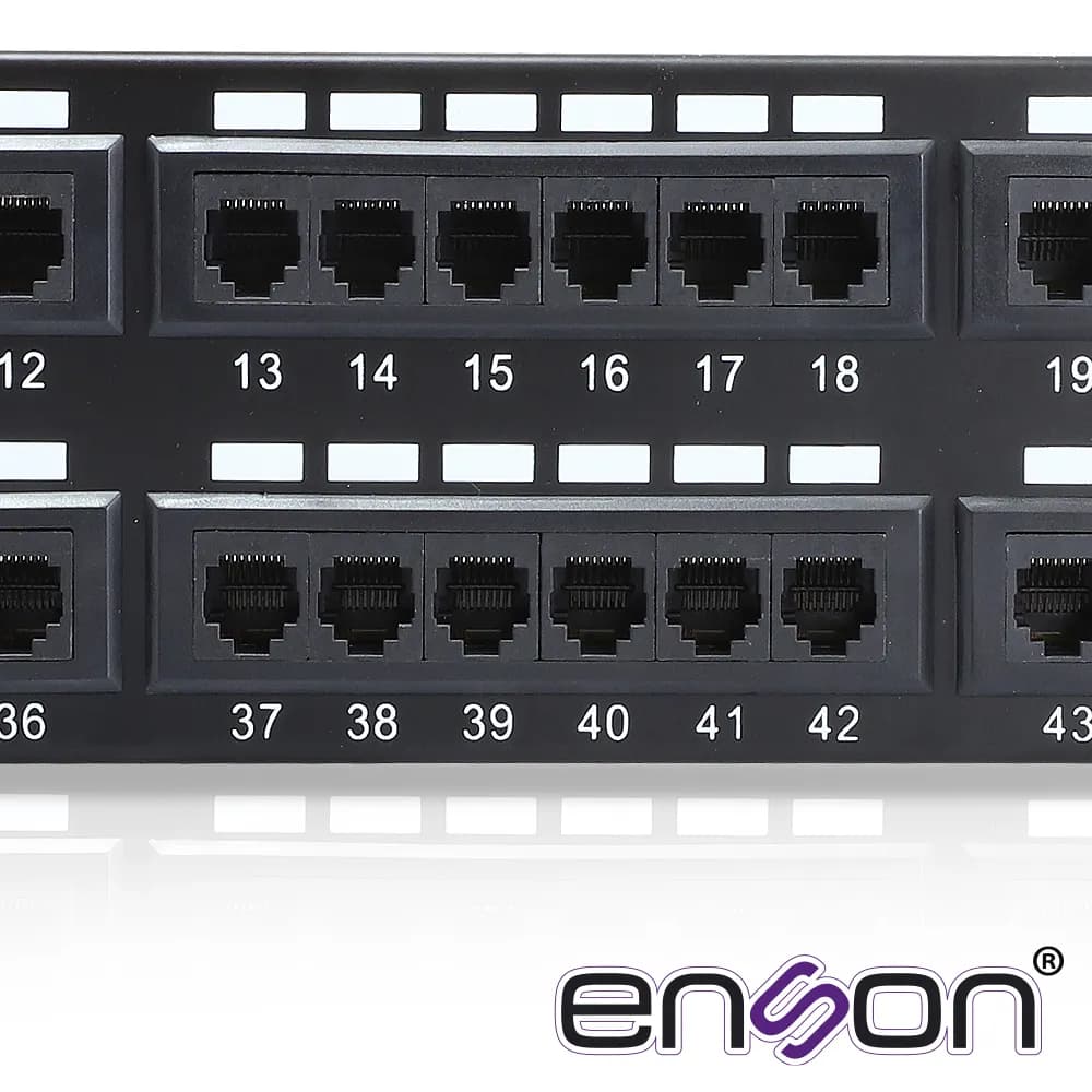 PATCH PANEL ENSON ENS-PA48P7 2UR PRECARGADO CAT6 48 PUERTOS MONTAJE EN 4