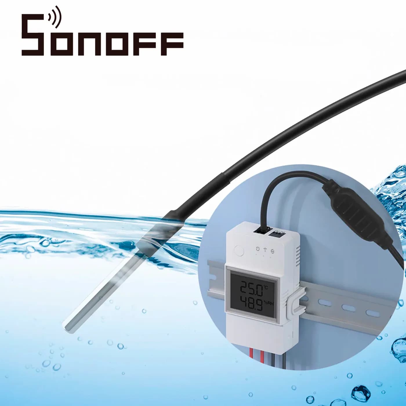 SENSOR DE TEMPERATURA SONOFF WTS01 / A PRUEBA DE AGUA / INALAMBRICO CO 4