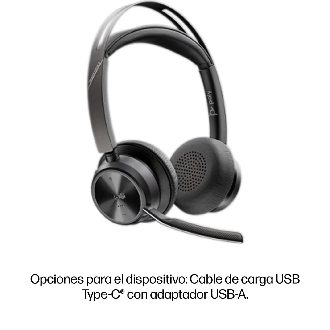 HP Poly Auriculares USB-C-C Poly Voyager Focus 2 con certificación par 7