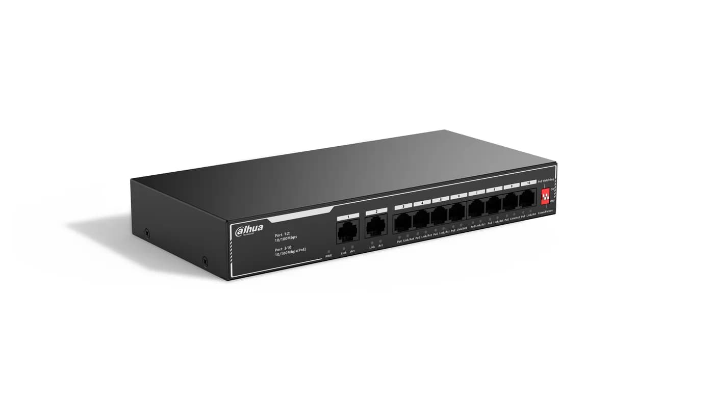 SWITCH DAHUA DH-SF1010LP SWITCH POE DE 10 PUERTOS FAST ETHERNET / 8 PU 2