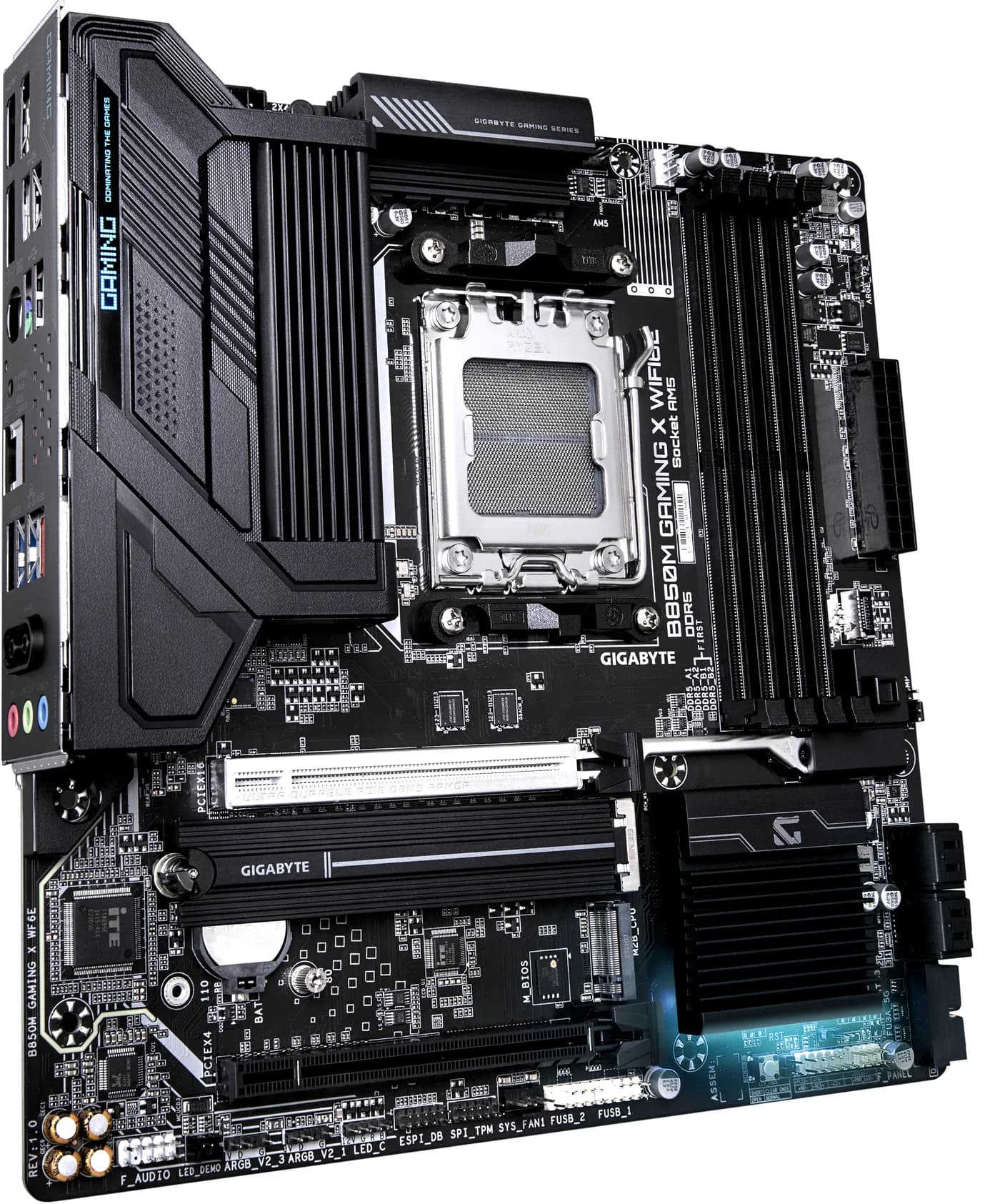 GIGABYTE B850M GAMING X WIFI6E AMD B850 Enchufe AM5 Micro ATX 3