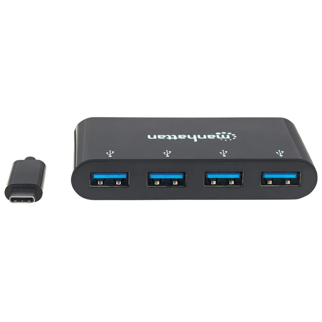 Manhattan Hub USB-C 3.2 Gen 1 con 4 puertos USB-A 3