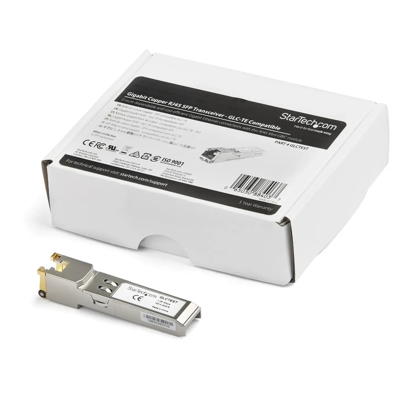 StarTech.com Módulo Transceptor SFP Compatible con Cisco GLC-TE - Cobr 5