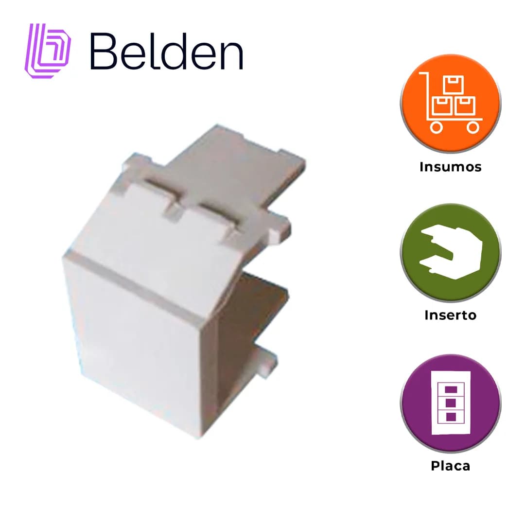 INSERTO KEYCONNECT BELDEN AX102262 / BLANCO / PIEZA 2