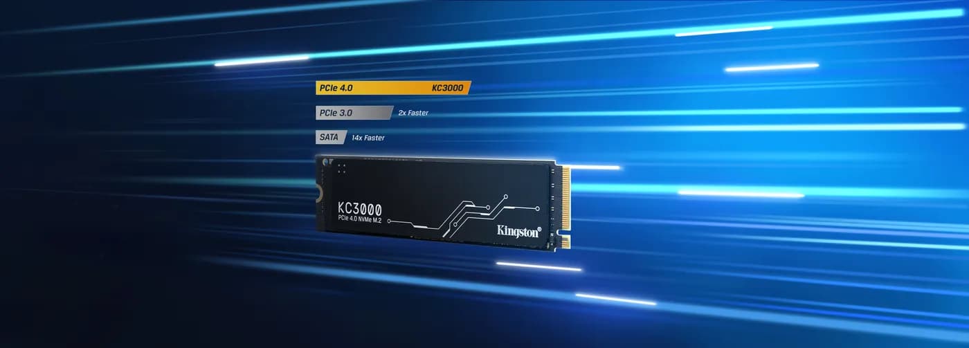 Kingston Technology KC3000 1 TB M.2 PCI Express 4.0 NVMe 3D TLC 8