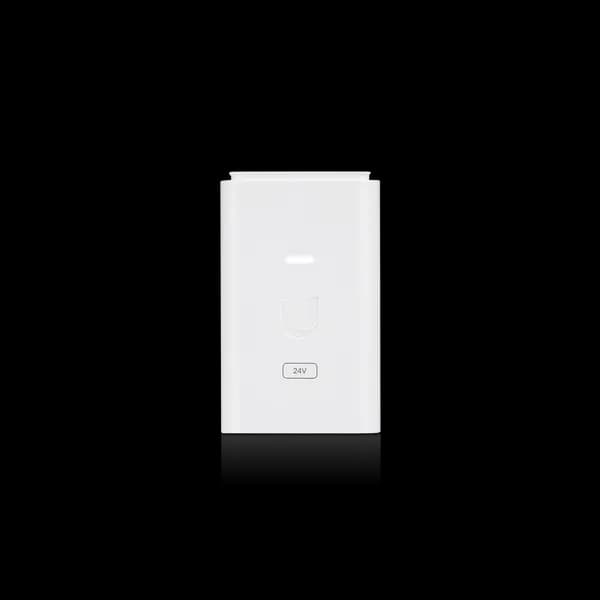 UBIQUITI  POE-24-7W-G-WH - Inyector PoE Gigabit con protección contra  4