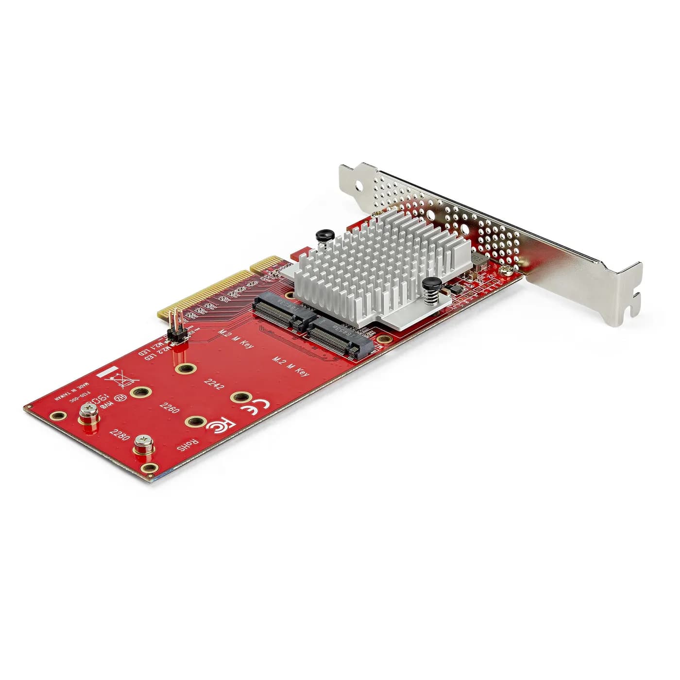 StarTech.com Tarjeta Adaptadora para 2 SSD M.2 PCIe SSD - Dos SSDs NVM 2
