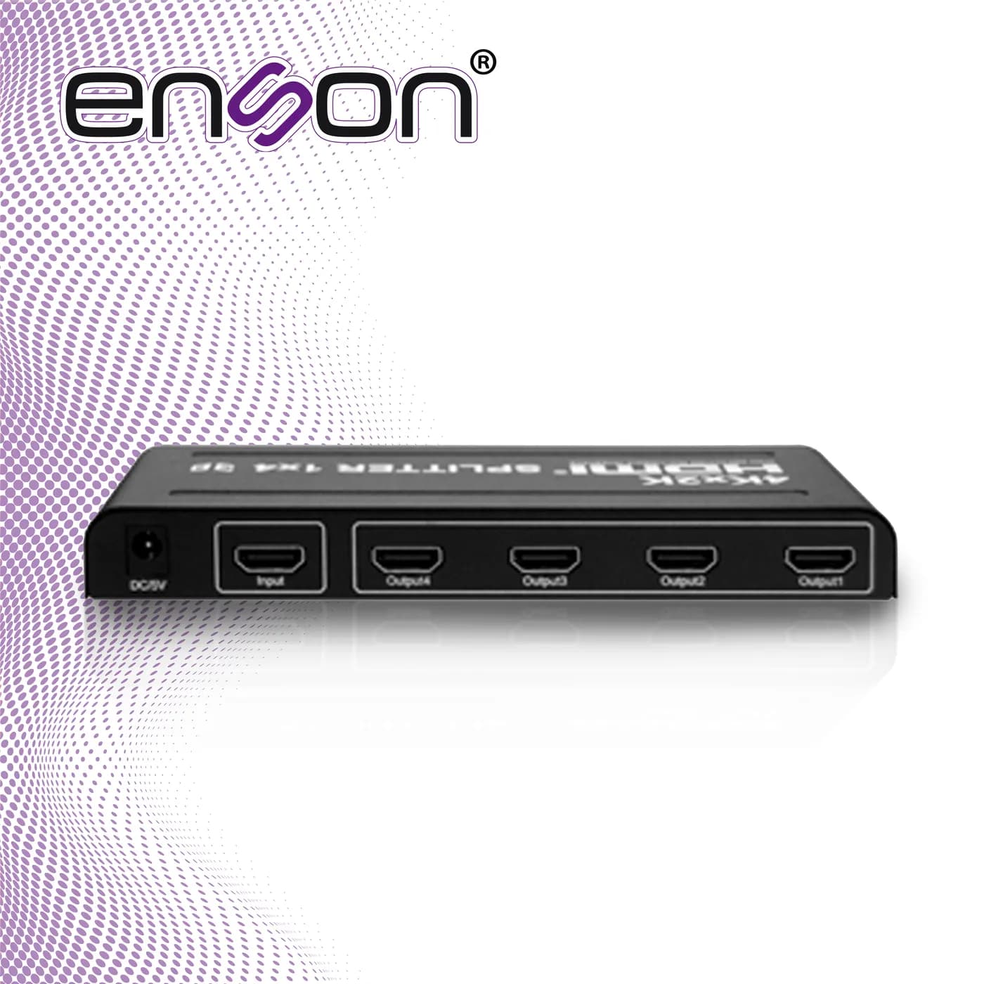 DISTRIBUIDOR HDMI ENSON ENS-HDMI14 CON UNA ENTRADA Y CUATRO SALIDAS HD 6