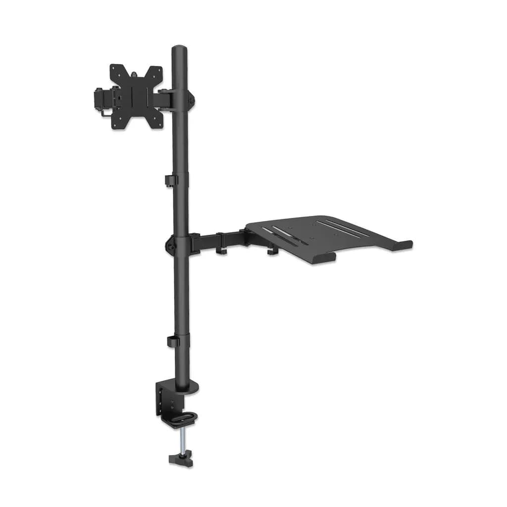 Manhattan Soporte para escritorio combinado con brazo para monitor y s 2