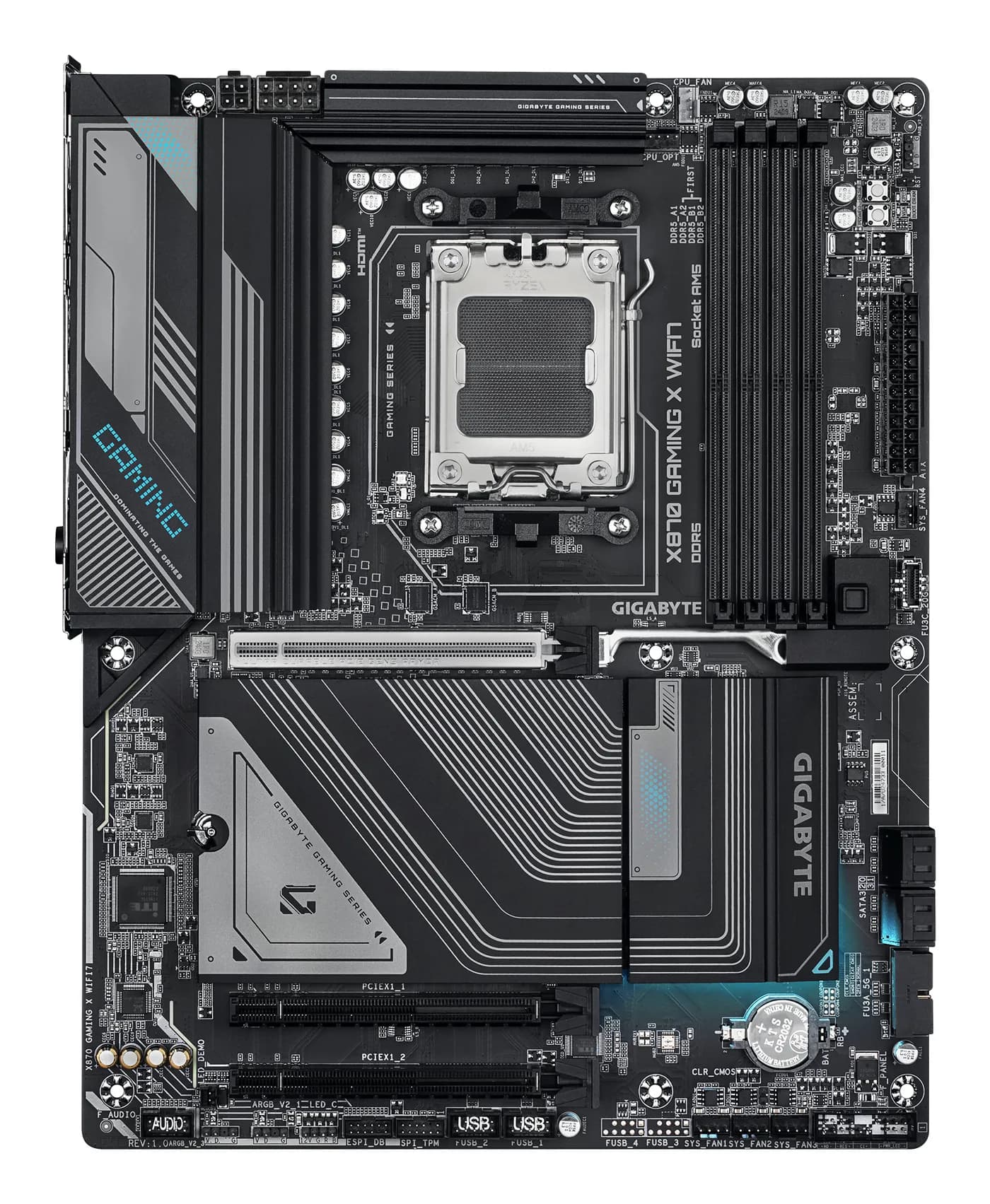 GIGABYTE X870 GAMING X WIFI7 placa base AMD X870 Enchufe AM5 ATX 2