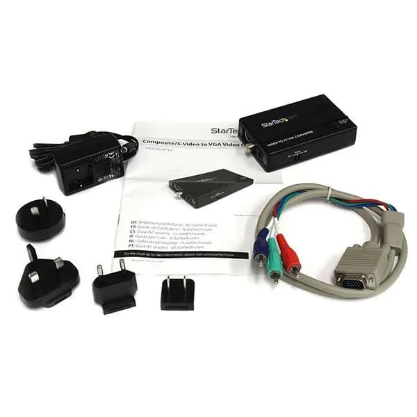 StarTech.com Adaptador Convertidor de S-Video - Video Compuesto y por  5