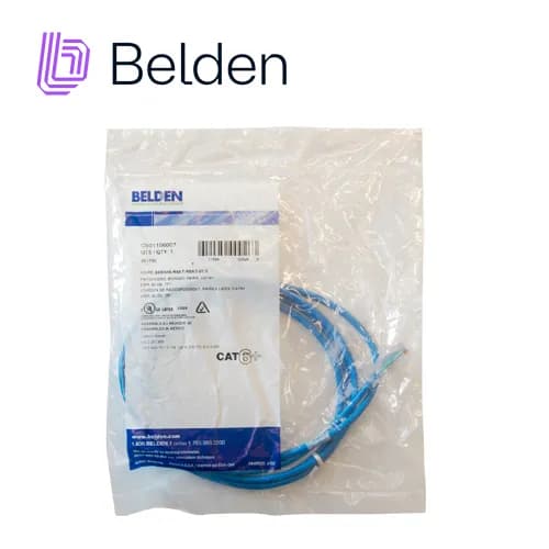 PATCH CORD UTP CAT6+ BELDEN C601106007 /  INTERIOR / AZUL / 4 PARES /  3
