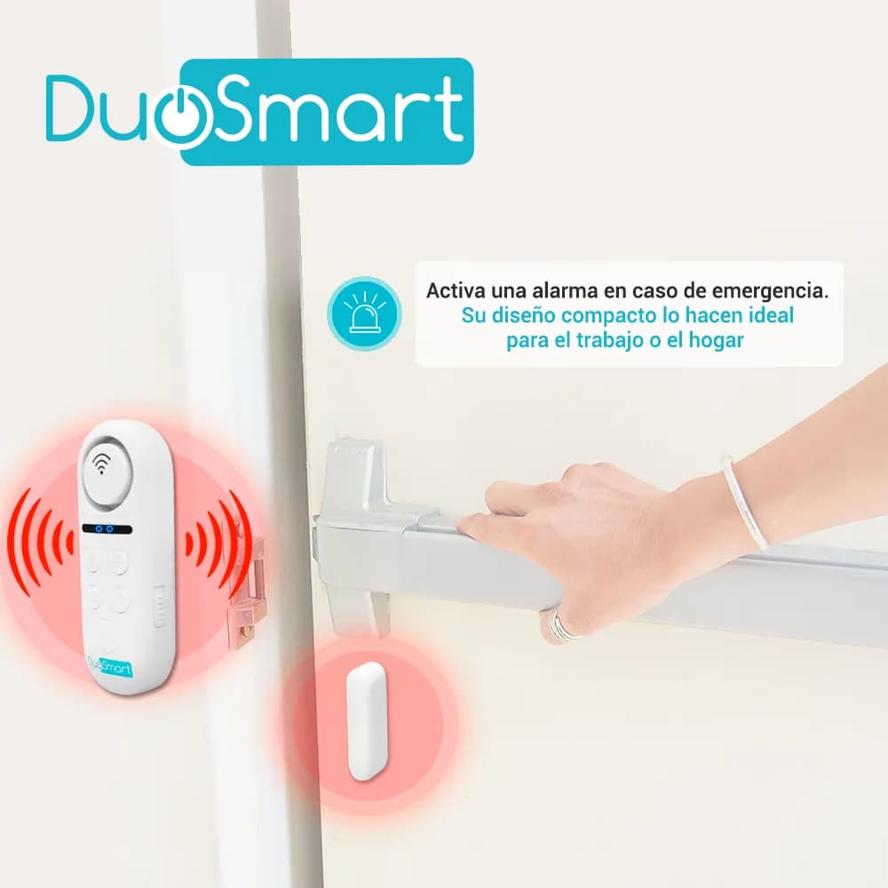 SENSOR MAGNETICO WIFI 2.4 GHZ DUOSMART C60 CON SIRENA INCLUIDA 2 MODOS 3