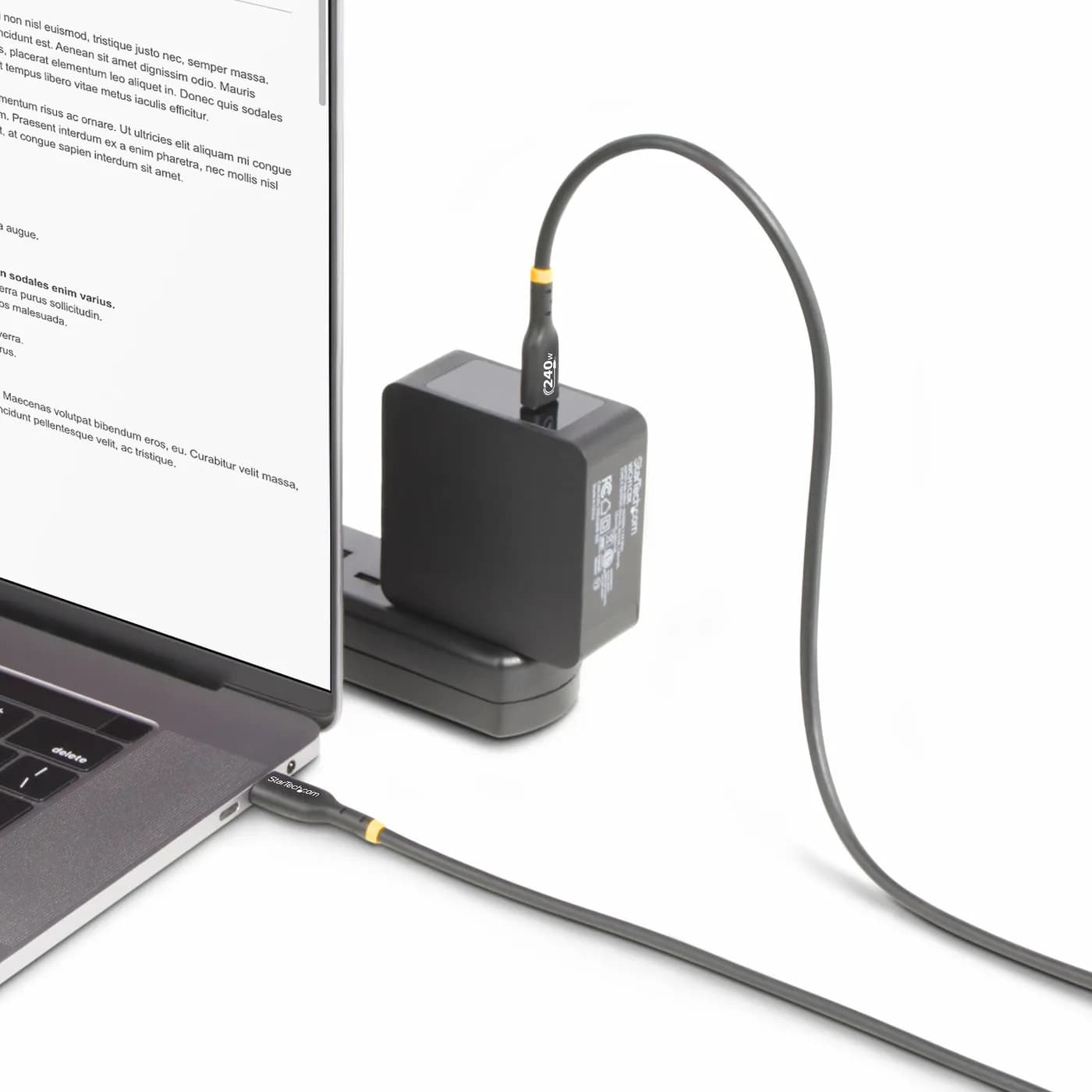 StarTech.com USB2EPR1M cable USB USB 2.0 1 m USB C 0.48 Gbit/s 240 W N 6