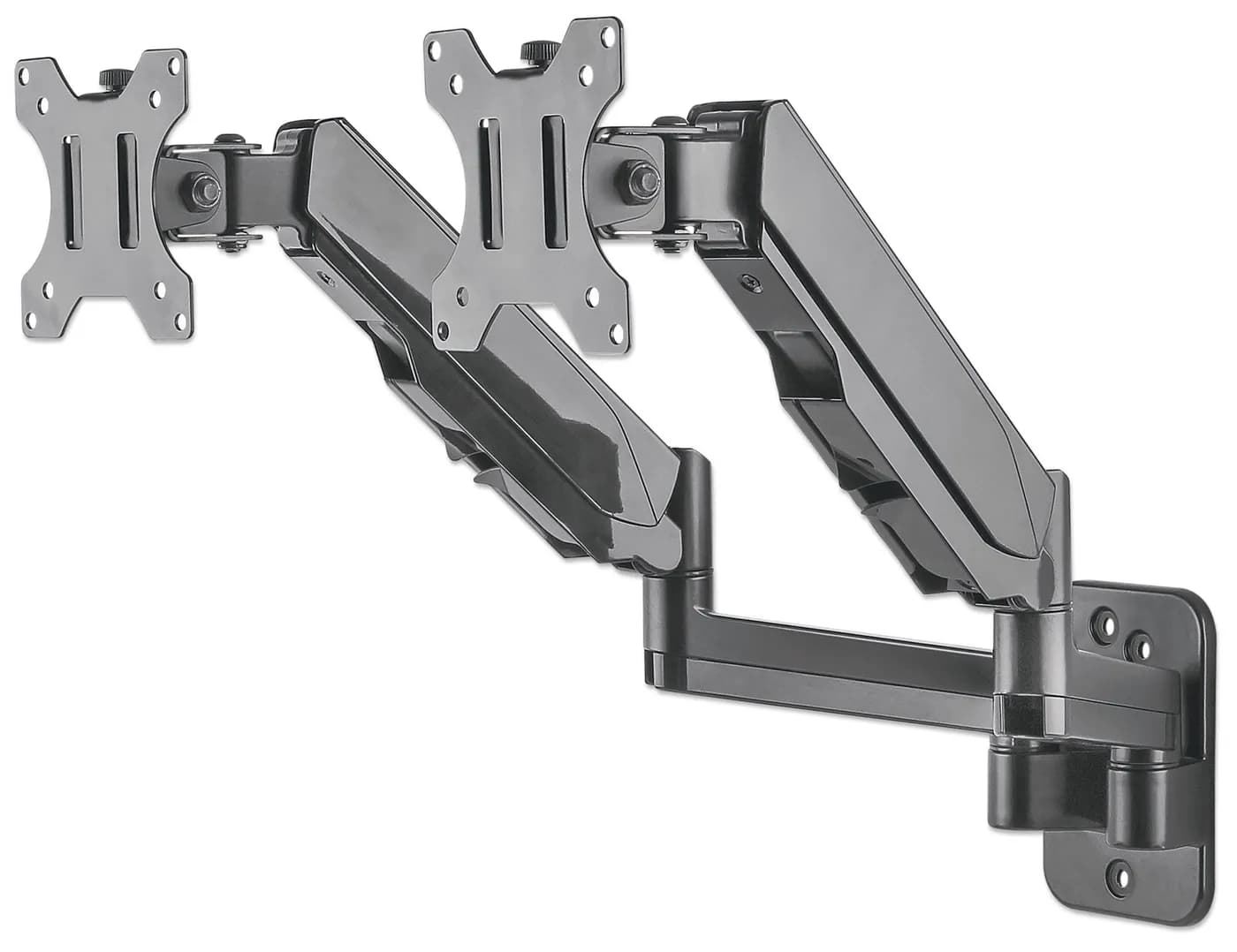 Manhattan Soporte universal de pared para dos monitores, con pistones  4