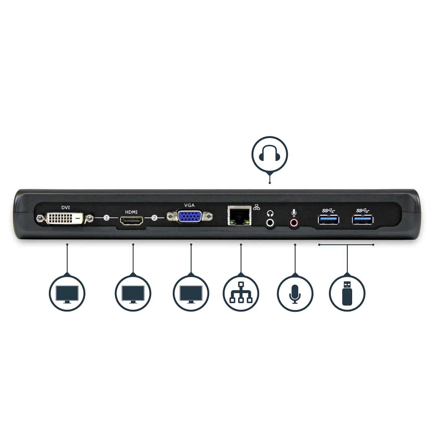 StarTech.com Docking Station USB 3.0 de 2 Monitores para Laptop - HDMI 4