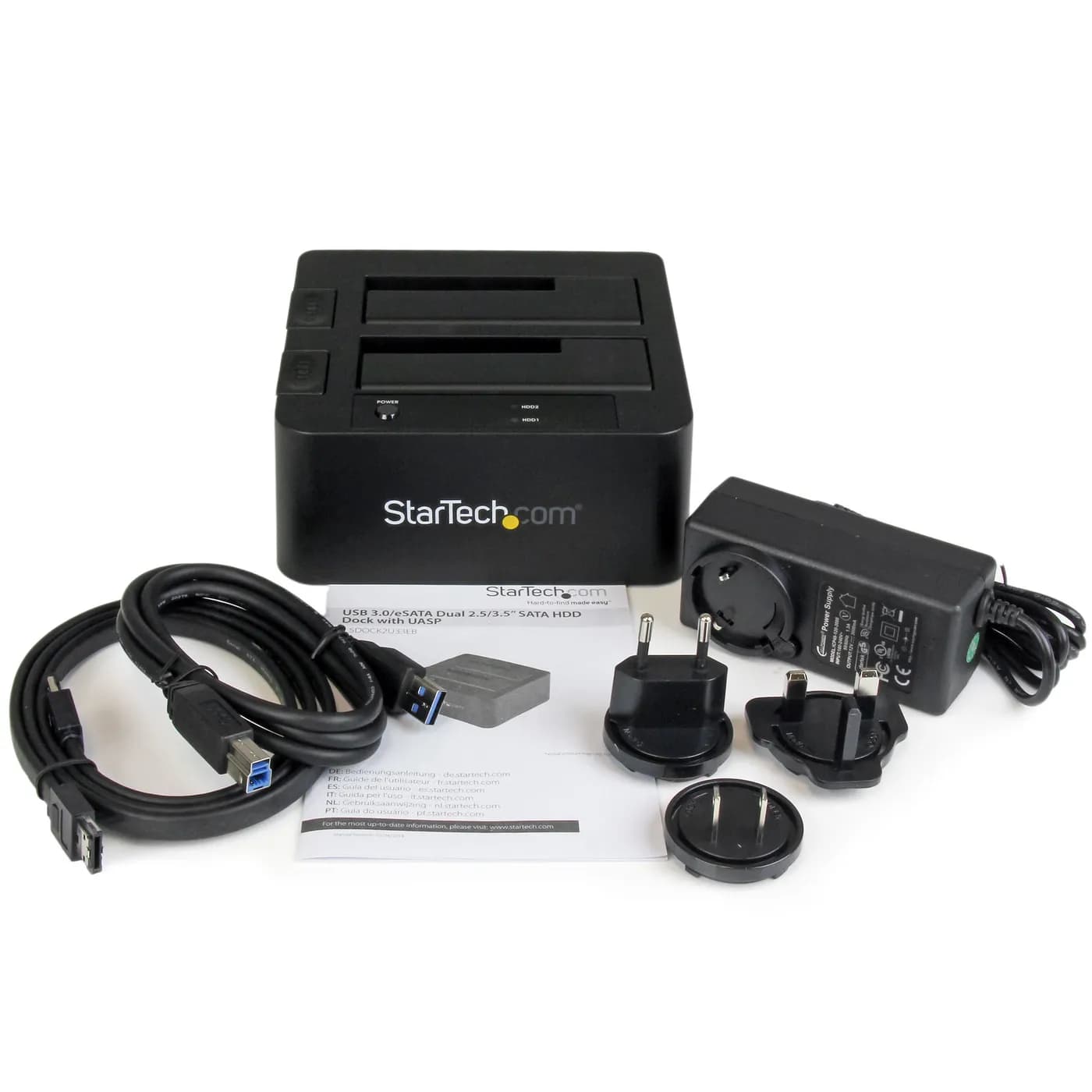 StarTech.com Docking Station eSATA USB 3.0 con UASP de 2 Bahías para D 6