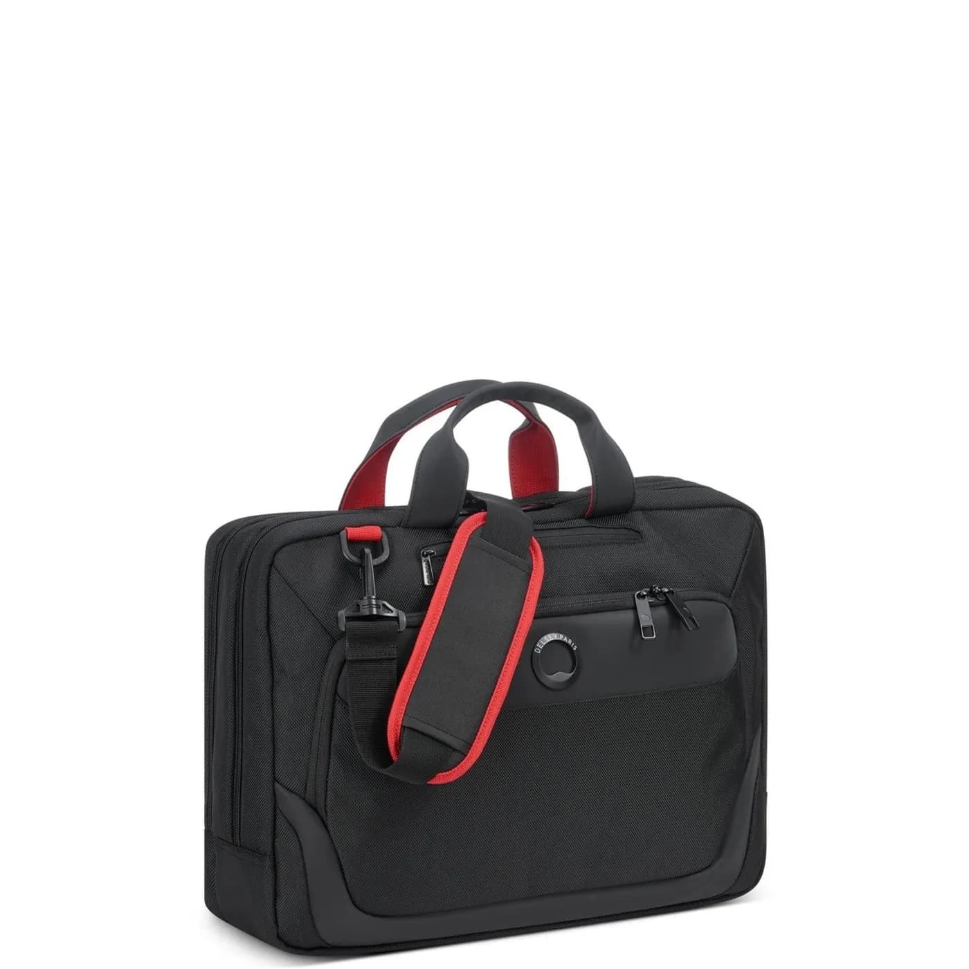 DELSEY MALETIN PARVIS  TELA 15.6 PULG. NEGRO 2 COMPARTIMENTOS SATCHEL 2