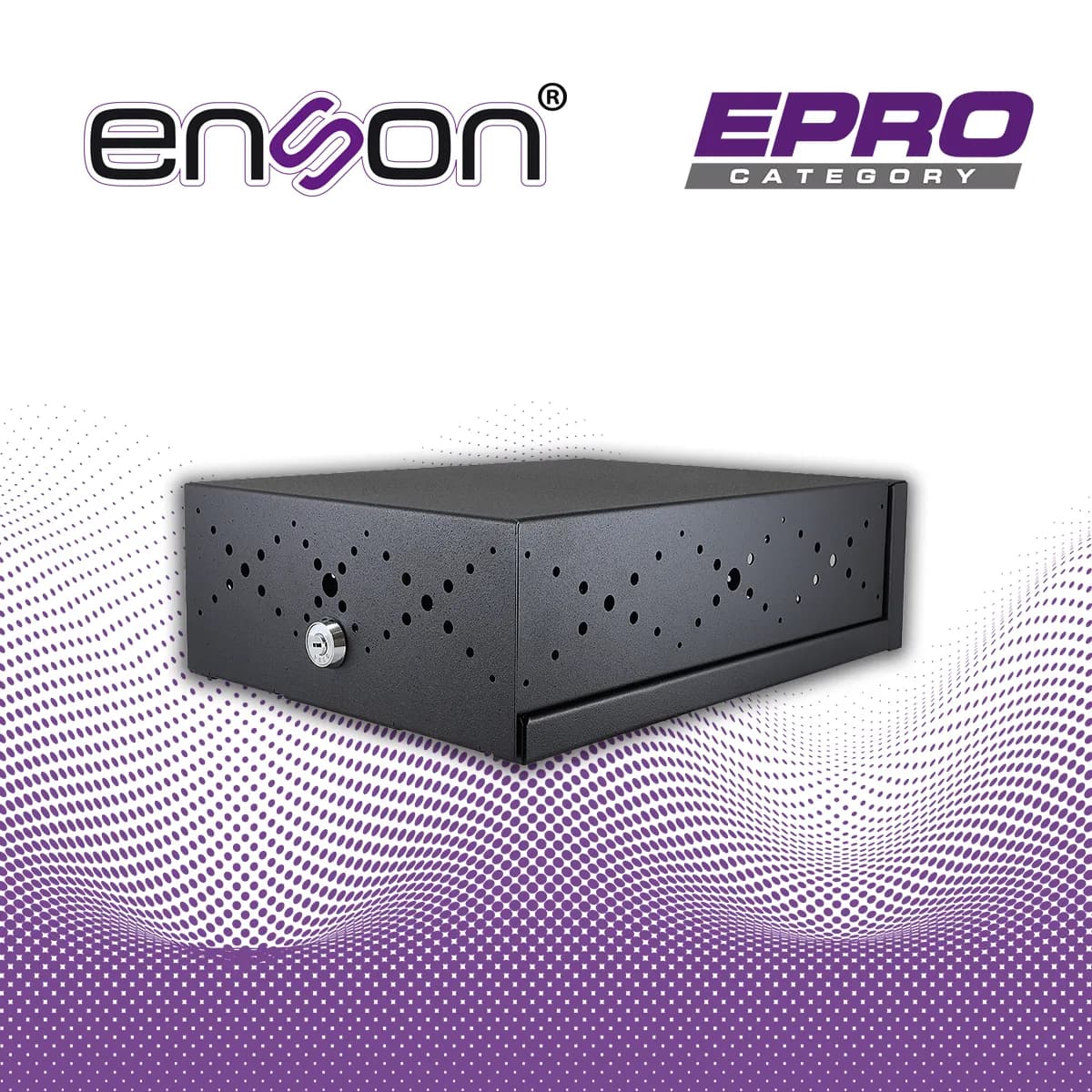 GABINETE DE SEGURIDAD ENSON LINCE13 PARA DVR MOVIL 380X270X115MM CON V 6