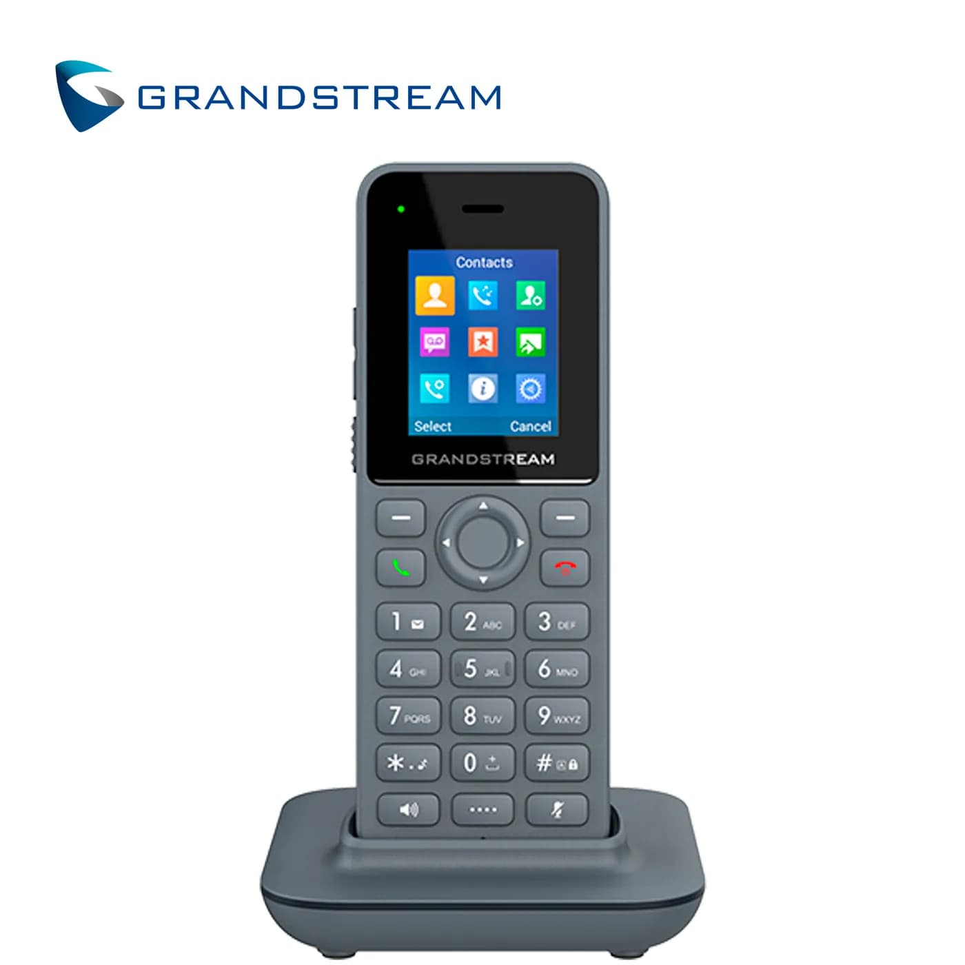 TELEFONO IP INALAMBRICO DECT GRANDSTREAM DP725 / PANTALLA TFT COLOR 1. 3